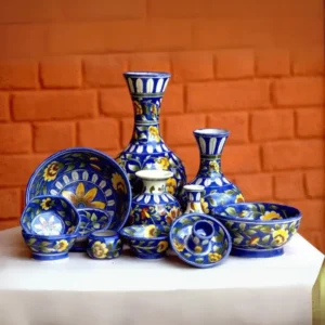 Blue pottery